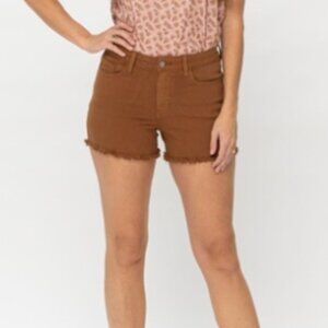 Judy Blue Brown Jean Shorts - Size Medium